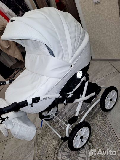 Коляска 2 в 1 эко кожа Indigo