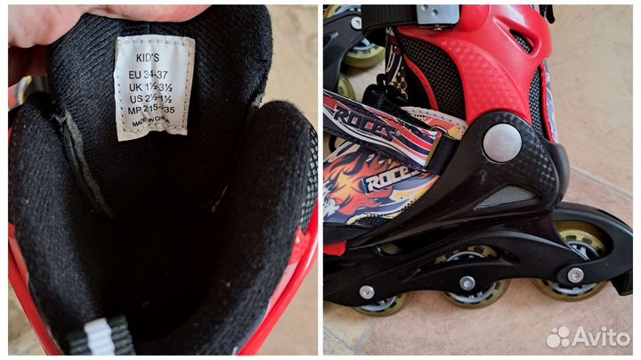 Роликовые коньки раздвижные Roces, Rollerblade