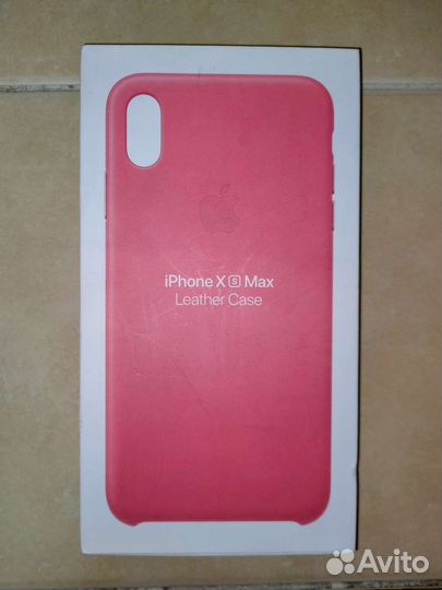 Оригинальный кожаный чехол iPhone XS max
