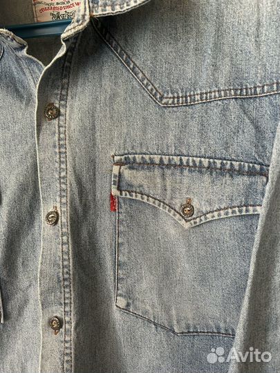 Джинсовая рубашка levis