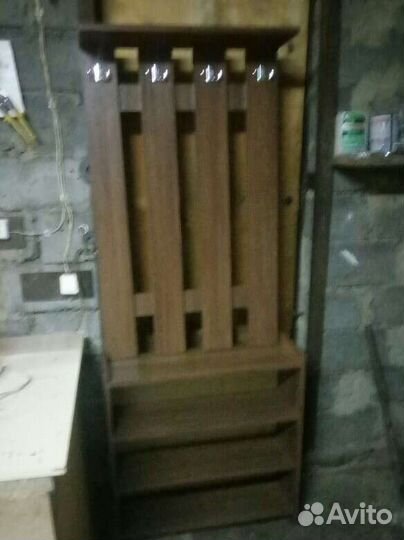 Вешалка с обувной полкой в комплекте