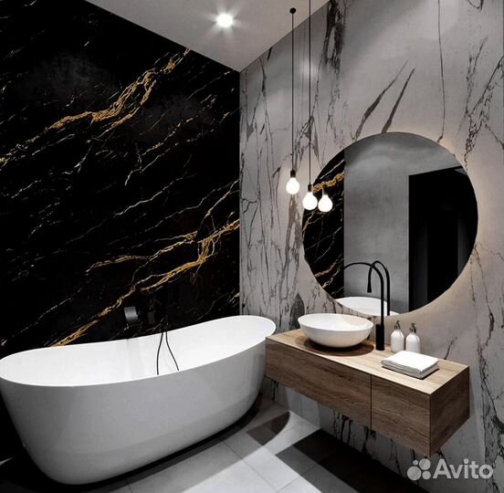 Гибкий мрамор панели пвх