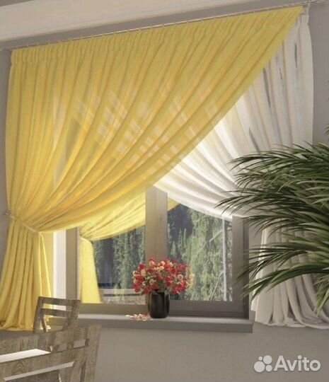 Тюль на кухню