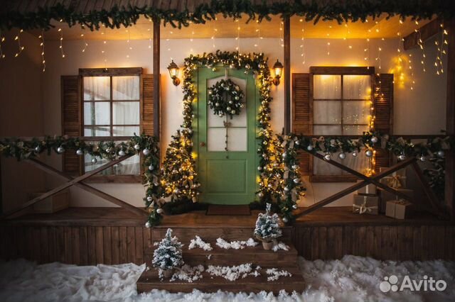 Уличная гирлянда Бахрома, монтаж установка