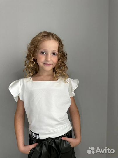 Новая Блузка рубашка для девочки 128-134-140-146