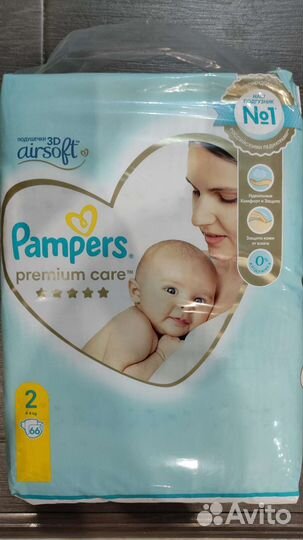 Подгузники Памперс 1, 2,3,4 размер