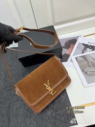 Сумка ysl saint laurent solferino замша