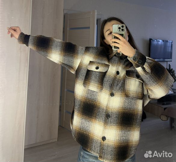 Пальто рубашка женское