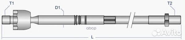 Тяга рулевая перед лев voax8016 Moog