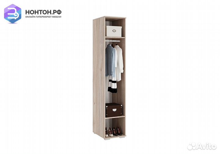 Шкаф однодверный Панда 01.01 дуб мария / белый