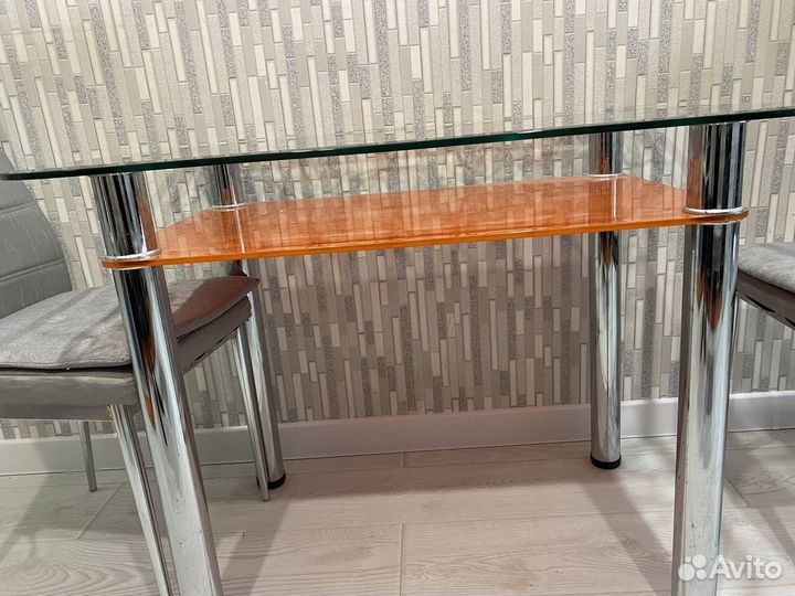 Кухонный стол бу стеклянный