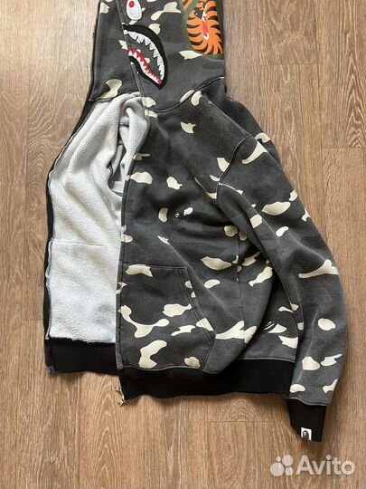 Зип худи bape shark