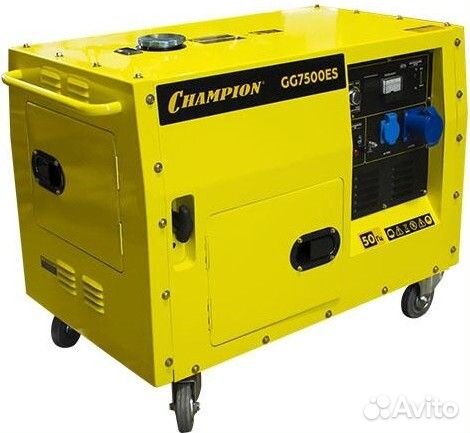 Генератор бензиновый champion GG 7500ES в кожухе GG7500ES