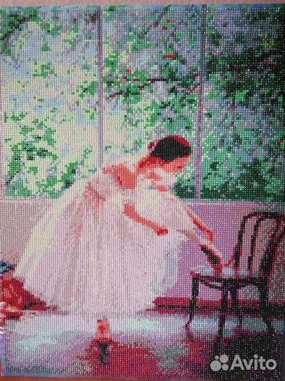 Картина из страз ручной работы