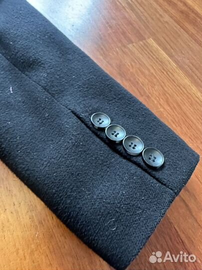 Пальто мужское черное M Wool Caravan короткое