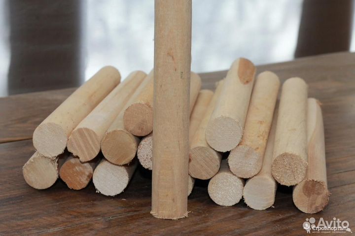 Изготовление деревянных шкантов крупный опт