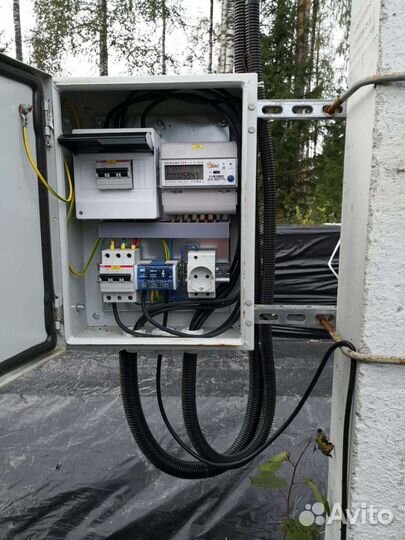 Установка опор лэп, электромонтаж