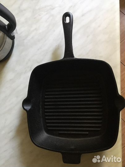 Чугунная сковорода гриль