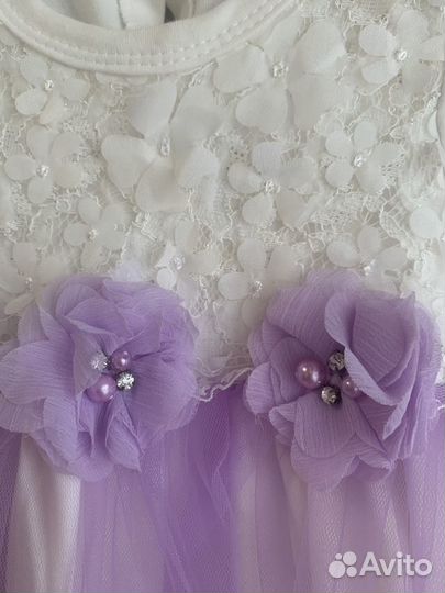 Праздничное платье для девочки на годик 80 размер