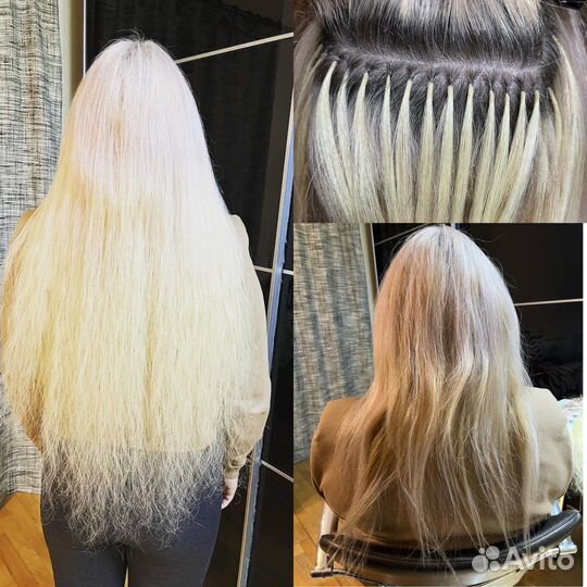 Наращивание волос, коррекция, снятие