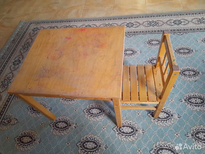 Детский столик и стульчик IKEA