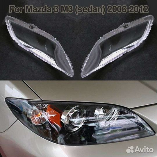 Стëкла фар Mazda 3 BK рест. (2006 - 2009) седан