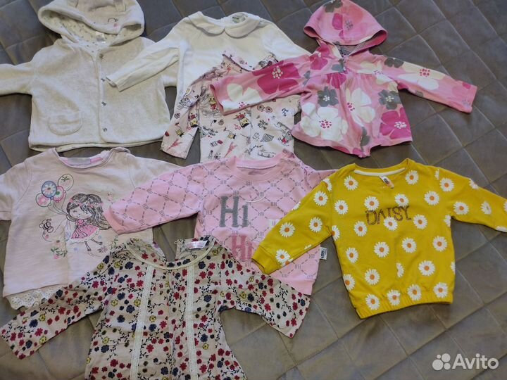 Вещи пакетом на девочку 74 80р