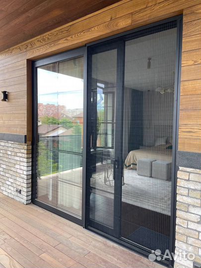 Раздвижные москитные сетки Плиссе