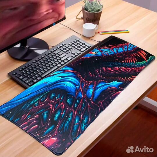 Большой игровой коврик Hyper Beast CS GO AWP 80х30