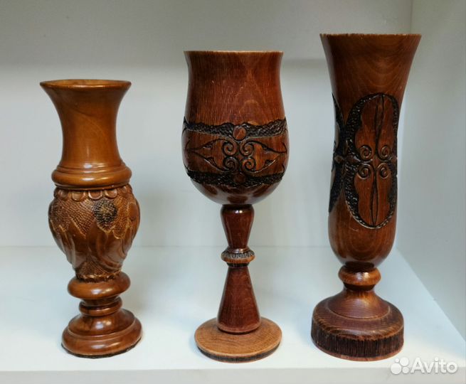 Ваза декоративная из дерева