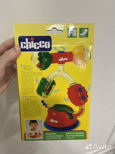 Новая Погремушка на присоске chicco