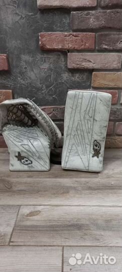 Хоккейные ловушка и блин. Brains genetik 8.0 jr