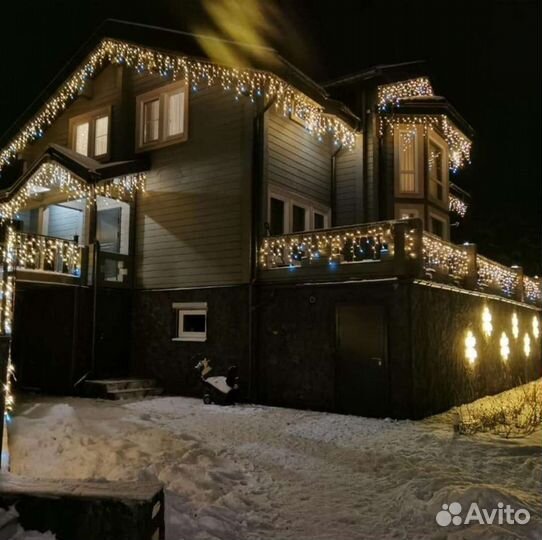 Гирлянда уличная бахрома