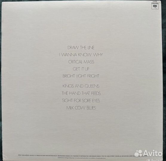 Винил aerosmith - draw THE line