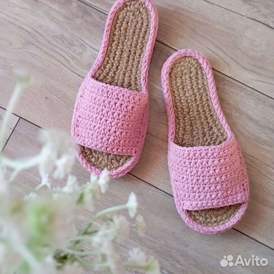 Тапочки вязаные