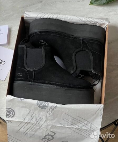 Ugg Neumel Platform Chelsea Black Челси