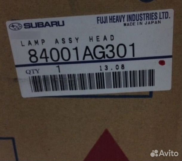 Фара передняя правая Subaru Legacy, Outback с 2007