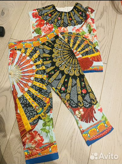 Футболка и брюки dolce gabbana 7-8 лет