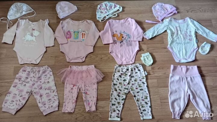 Одежда для девочки 0-3 месяцев
