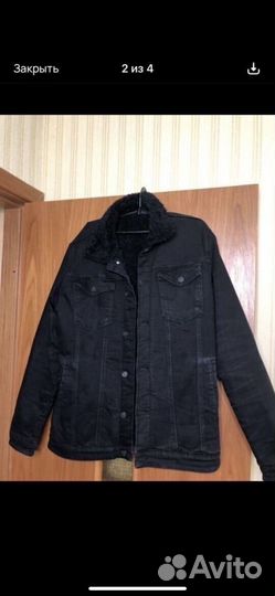 Джинсовая куртка с мехом мужская