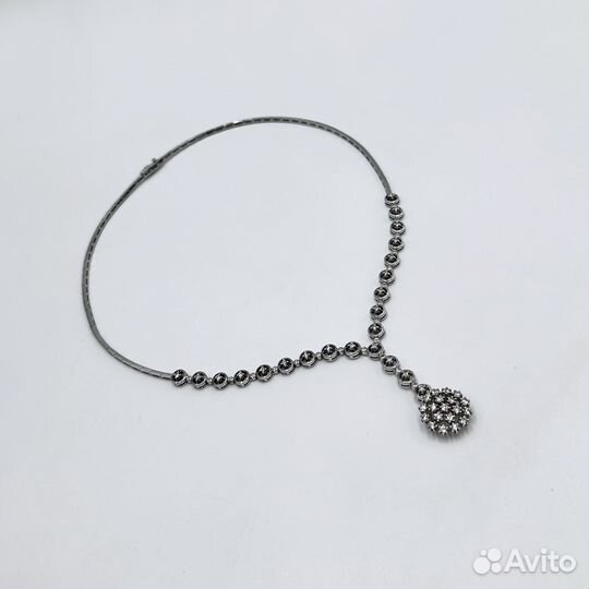Колье, бриллианты, 750 проба