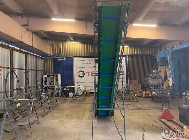 Конвейер ленточный L-образный