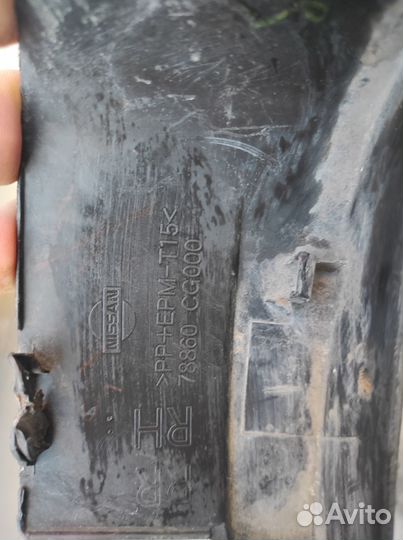 Накладки на задние арки Infiniti Fx35 и Fx45