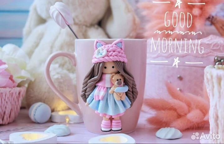 Кружка из полимерной глины