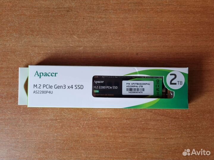 Ssd m2 nvme 2tb Apacer новый/гарантия