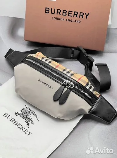 Барсетка Burberry — люкс, кожа натуральная