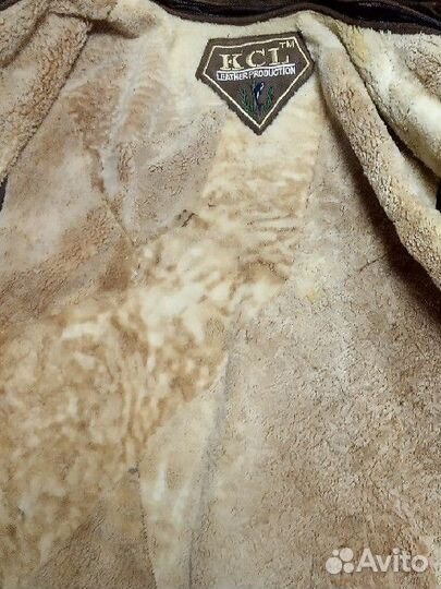 Кожаная дубленка мужская