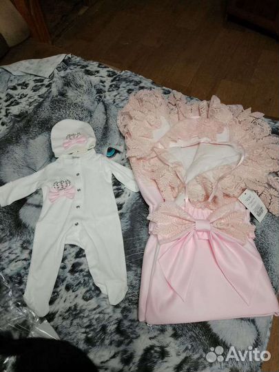 Конверт для выпески новорождённого для девочек