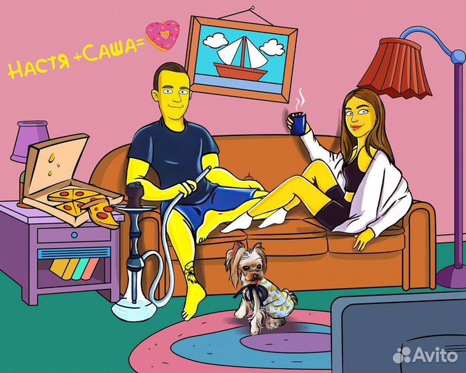 Портрет симпсоны