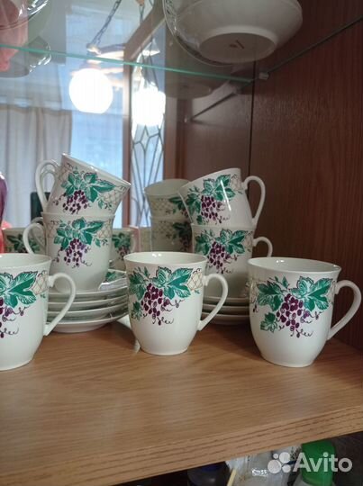 Сервиз. Кофейно-чайные пары лфз. Фарфор СССР